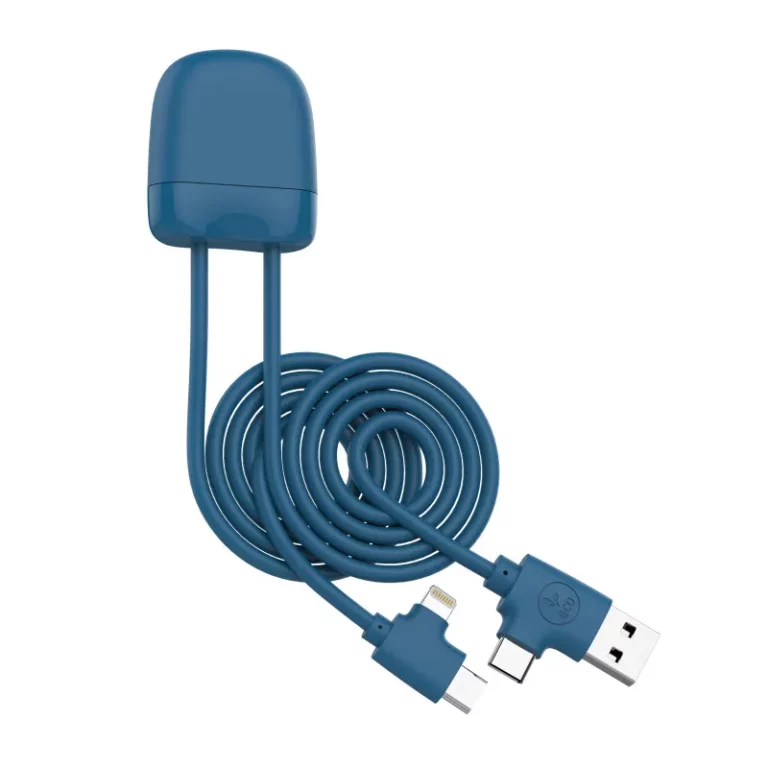 CABLE DE CHARGE MULTI FONCTIONS USB ET USBC EN PLASTIQUE RECYCLE