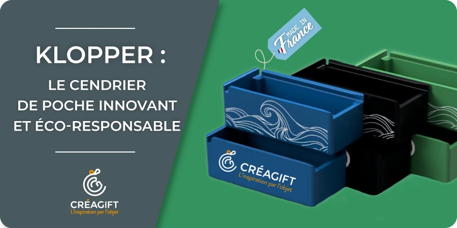 KLOPPER Le cendrier de poche innovant et eco responsable 100 Made in France